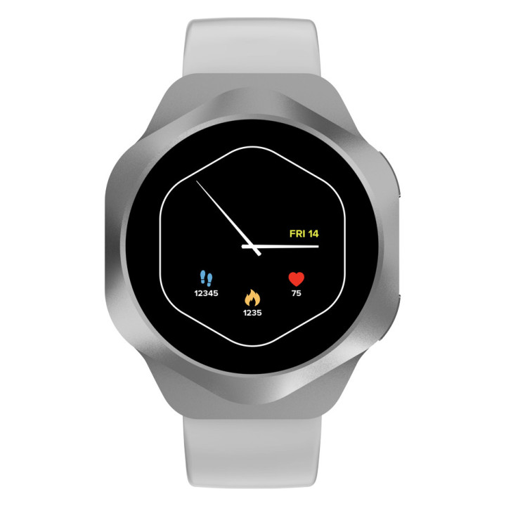CANYON Smart Watch Hexagon 88 BT-CALL Silver