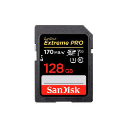 SANDISK Extreme PRO 128GB V60 UHS-II SD cards