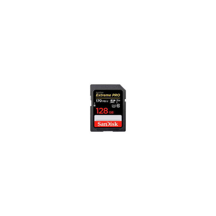 SANDISK Extreme PRO 128GB V60 UHS-II SD cards