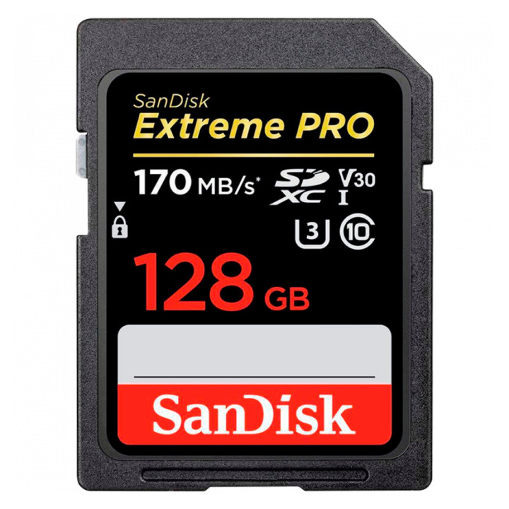 SANDISK Extreme PRO 128GB V60 UHS-II SD cards