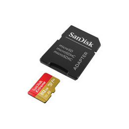 SANDISK Extreme microSDXC 512GB + SD Adapter + 1 year RescuePRO Deluxe up to 190MB/s & 130MB/s Read/Write speeds A2 C10 V30 UHS-