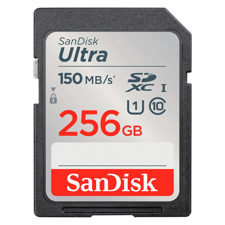 SANDISK Ultra 256GB SDXC Memory Card 150MB/s